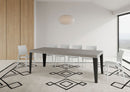 Tavolo Allungabile 120/380x90 cm Flame Premium Cashmere Gambe Antracite      