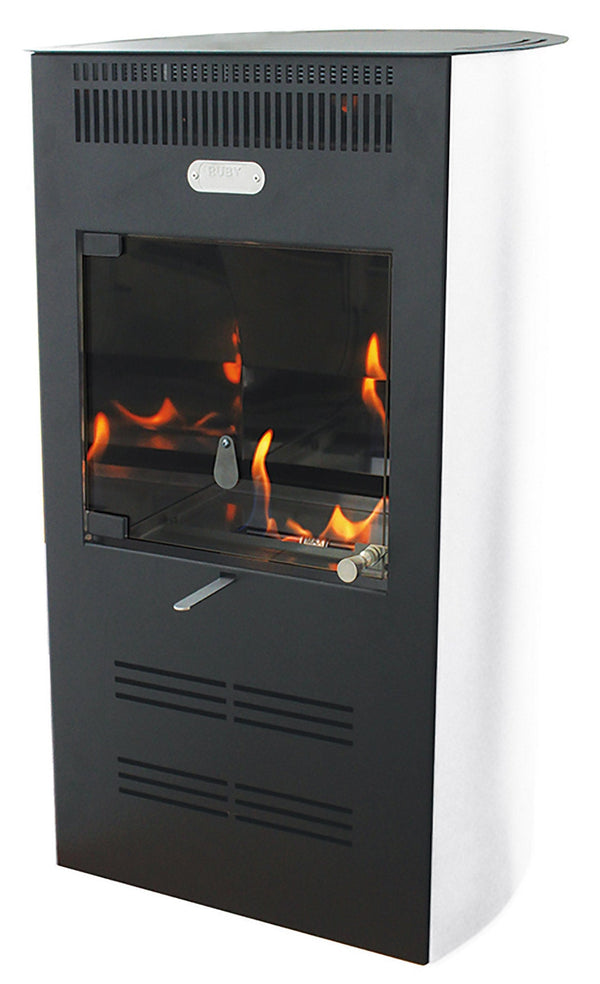 sconto Stufa a Bioetanolo da Interno 3kW Ventilata Karlsen Elegance Bianco