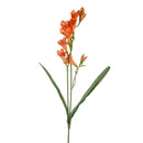 Set 8 Fresia Composta da 2 Fiori Artificiali Altezza 58 cm Arancio