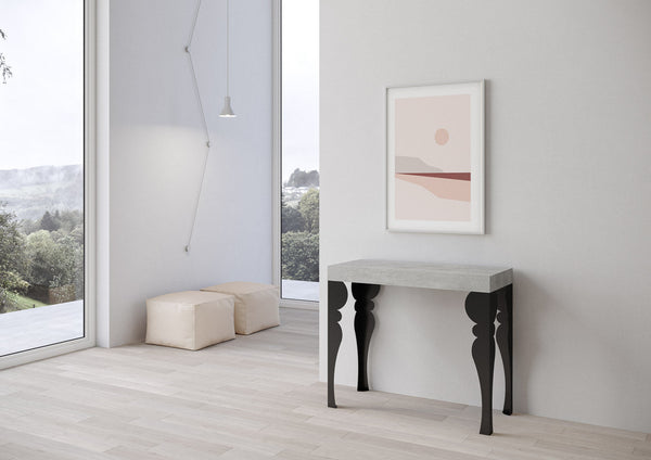 Consolle Allungabile 90-300x40x77 cm in Nobilitato Grigio acquista