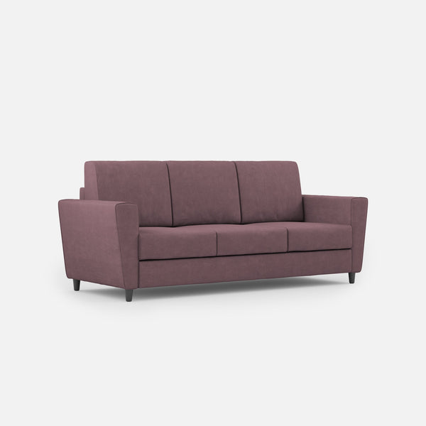 Divano 3 Posti 212x85x85 cm Yasel in Tessuto Prugna sconto