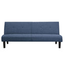 Divano Letto Prontoletto Click Clack Rivestimento in Tessuto Blu Oliver