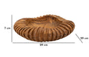 Svuotatasche Geris Ø29x7 cm in Teak Riciclato      