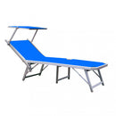 Lettino Prendisole da Giardino Capri Pieghevole 180,5x71,5x40h cm in Textilene Vari Colori