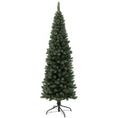 Albero di Natale Artificiale 180 cm 618 Rami con Pigne Verde 