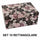 Set 10 Scatole cartone rose nero rettangolare