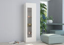 Vetrina 1 Anta 45x 34x162 cm Daiquiri Bianco Lucido  