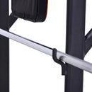 Stazione Fitness Multifunzione Pieghevole 98x220x229 cm in Acciaio Nera