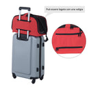 Trasportino Borsa Pieghevole per Cani Gatti Animali Domestici 43x22x27 cm Rosso 
