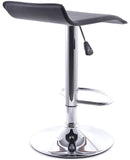 Sgabello con Alzata a Gas e Seduta Girevole in Similpelle Vandi Bianco