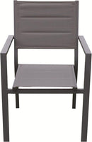 Sedia da Giardino 56x57x87 cm Space in Alluminio e Textilene Antracite  