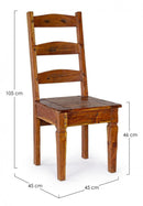 Sedia Chateaux in Legno