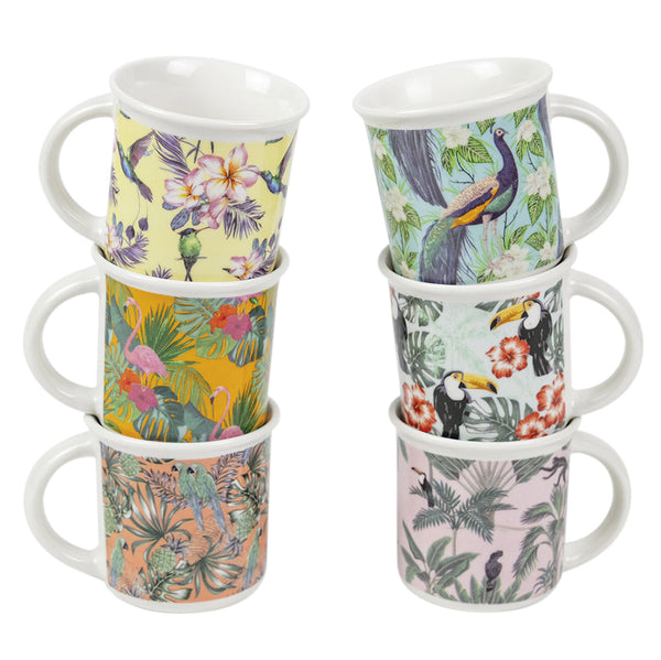 Set 6 Tazzine da Caffè Ø6,5x6,3 cm in Gres VdE Tivoli 1996 Tropicana acquista