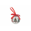 Set 14 Palle di Natale Ø7,5 cm in Polyfoam con Box Fiocchi e Alberi