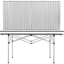 Tavolo Arrotolabile in Alluminio 70 X 140 x 70 Picnic Campeggio Giardino Casa