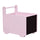 Carrello Portagiochi con Lavagne 47x35x45,5 cm in Legno MDF Rosa