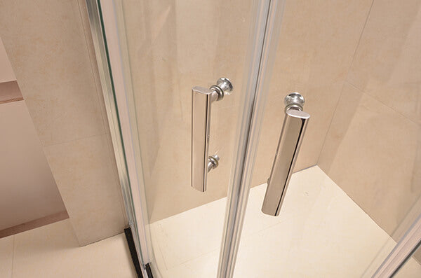 Box Doccia Angolare 2 Ante Scorrevoli in Cristallo Trasparente 6mm Vorich Itria Varie Misure