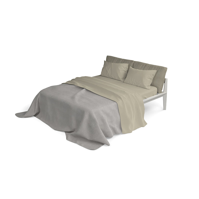 Set Lenzuola Matrimoniale Sopra Sotto e Federein Microfibra Tortora