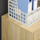 Cassettiera Portadocumenti da Ufficio 39x42x56 cm in Truciolato Legno Naturale