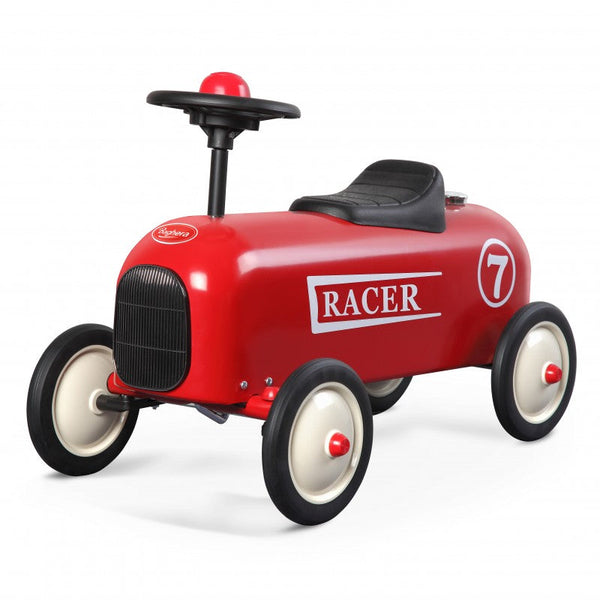 prezzo Auto Cavalcabile Vintage da Corsa per Bambini Baghera Racer Rosso