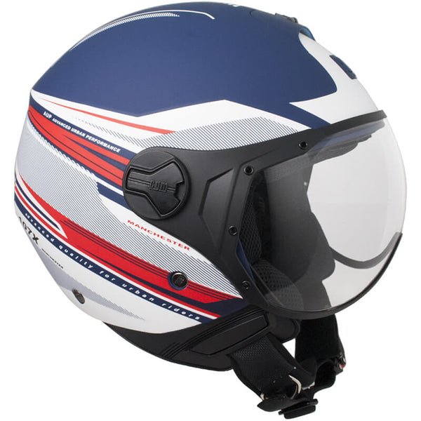 Casco Jet per Scooter Visiera Sagomata CGM Manchester 107X Blu Opaco acquista