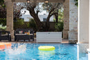 Baule Cassapanca da Esterno 155x64,4x72,4 cm in Resina Keter Pool Box 150G Bianco