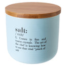 Barattolo Sale Double Face 500 ml in New Bone China VdE Tivoli 1996 Acquamarina