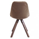 Sedia Natan 48x44x47/84 h cm in Legno e PVC Tortora