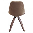 Sedia Natan 48x44x47/84 h cm in Legno e PVC Tortora