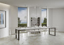 Tavolo Allungabile 120-380x90x77 cm Tecno Evolution Bianco Frassino