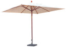 Ombrellone da Giardino 2x3 m Palo Ø48 mm in Legno Tropicale Becker Ecrù Seconda Scelta