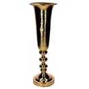 Vaso in Metallo oro cm 16x16xh55