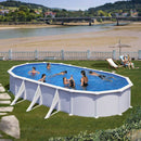 Piscina Ovale Fuori Terra 730x375xh132 cm in Acciaio e PVC Gre Atlantis