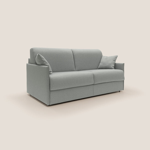 Divano Letto 3 Posti 189x96x96 cm Evans in Tessuto Grigio acquista