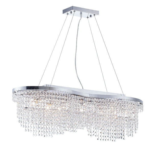 sconto Lampadario Diamant Crystal in Metallo Toils Nickel