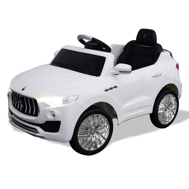 Macchina Elettrica per Bambini 6V con Licenza Maserati Levante Bianca
