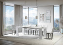 Tavolo Allungabile 130-234x90x77 cm Roxell bianco frassino
