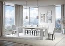 Tavolo Allungabile 140/244x90x77 cm Roxell Bianco Frassino  