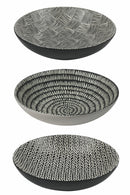 Set 6 Insalatiere in Porcellana Decoro Tribale Ø24 cm Villa d'Este Home Tivoli Timbuktu