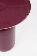 Tavolino Nalima Burgundy D40.5 Rotondo in Metallo