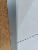 Lavagna con Fondo in Sughero 200x100 cm in Alluminio Silver Seconda Scelta