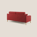 Divano 3 Posti 186x95x91 cm in Tessuto Rosso