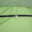 Tenda da Spiaggia con Corde e Paletti e Finestra in Poliestere Verde 