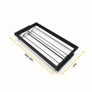Kit Cassetto Portascarpe e Telaio per Armadio 900 mm in Alluminio e Plastica Emuca Nero