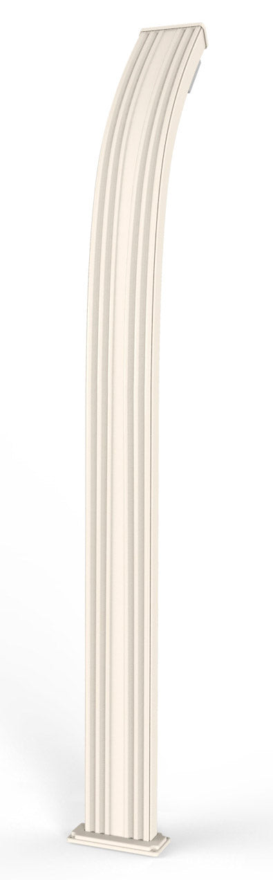 Doccia Solare da Esterno Giardino 30L Miscelatore e Lavapiedi Arkema Spring Bianco Crema sconto
