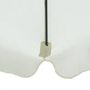 Ombrellone da Giardino Ø2,6x2,5 m Palo Ø38 mm in Alluminio e Poliestere Beige