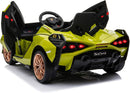 Macchina Elettrica per Bambini Licenza Ufficiale Lamborghini Sian 10,8V 5,4Ah Verde       