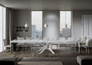 Tavolo Allungabile 180-440x90x77 cm Volantis Premium Bianco Frassino Telaio Bianco 
