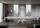 Tavolo Allungabile 200-460x90x77 cm Volantis Premium Bianco Frassino Telaio Bianco 
