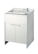 Mobile Lavatoio in PVC 60x60x85cm 2 Ante Forlani Honest Bianco